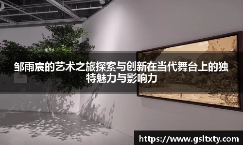 邹雨宸的艺术之旅探索与创新在当代舞台上的独特魅力与影响力