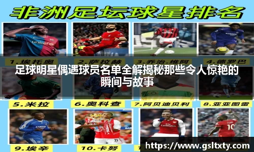 足球明星偶遇球员名单全解揭秘那些令人惊艳的瞬间与故事